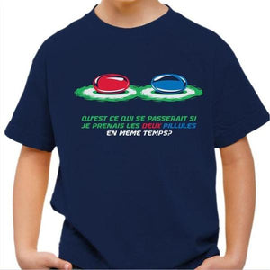 T-shirt enfant geek - Le choix - Couleur Bleu Nuit - Taille 4 ans