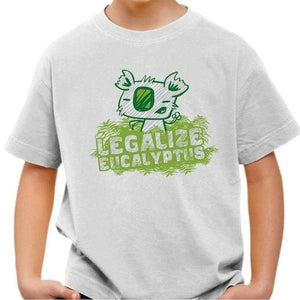 T-shirt enfant geek - Legalize Eucalyptus - Couleur Blanc - Taille 4 ans