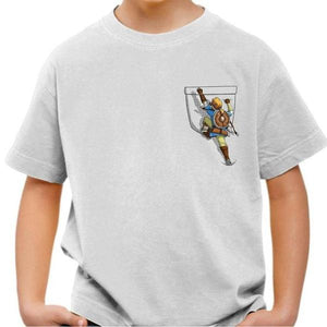 T-shirt enfant geek - Link Climbing - Couleur Blanc - Taille 4 ans