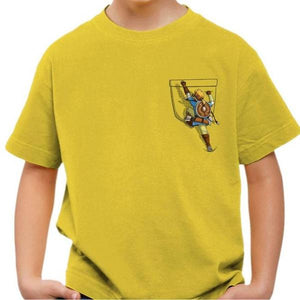T-shirt enfant geek - Link Climbing - Couleur Jaune - Taille 4 ans