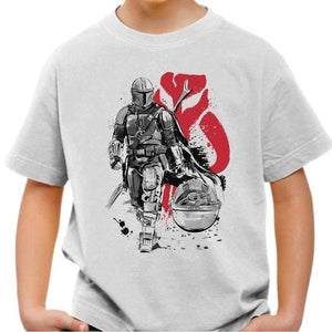T-shirt enfant geek - Lone Hunter - Couleur Blanc - Taille 4 ans