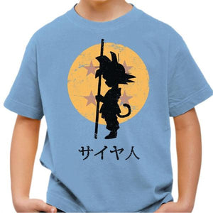 T-shirt enfant geek - Looking for the Dragon Ball - Couleur Ciel - Taille 4 ans