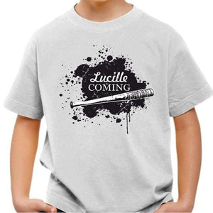 T-shirt enfant geek - Lucille is Coming - Couleur Blanc - Taille 4 ans