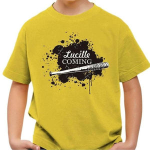 T-shirt enfant geek - Lucille is Coming - Couleur Jaune - Taille 4 ans