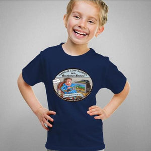 T-shirt enfant geek - Marcus - Lecon 1 - Couleur Bleu Nuit - Taille 4 ans