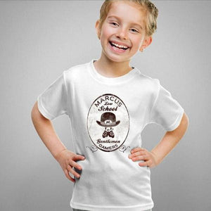 T-shirt enfant geek - Marcus Low School - Couleur Blanc - Taille 4 ans