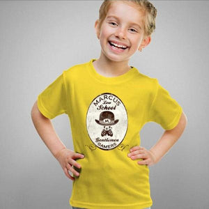 T-shirt enfant geek - Marcus Low School - Couleur Jaune - Taille 4 ans