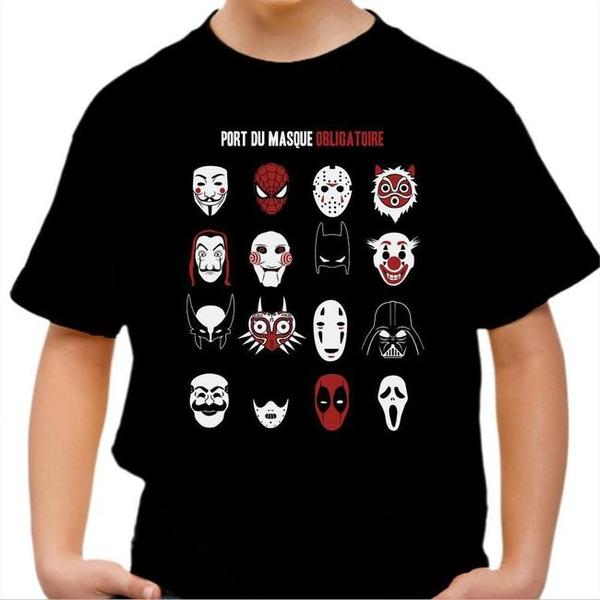 T-shirt enfant geek - Masque Geek obligatoire