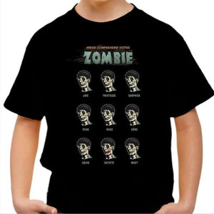 T-shirt enfant geek - Mieux comprendre votre Zombie - Couleur Noir - Taille 4 ans