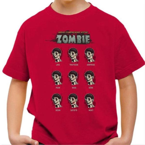 T-shirt enfant geek - Mieux comprendre votre Zombie
