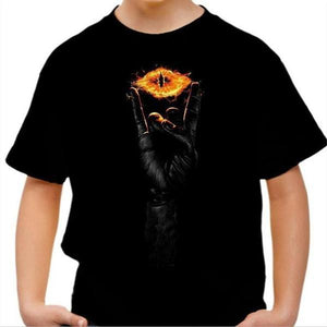 T-shirt enfant geek - Mordorock - Sauron - Couleur Noir - Taille 4 ans