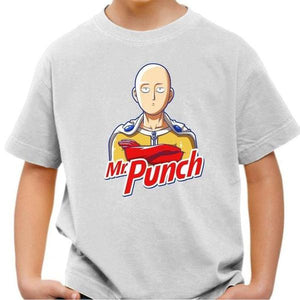 T-shirt enfant geek - Mr Punch - Couleur Blanc - Taille 4 ans