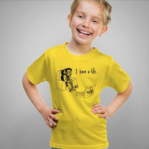 T-shirt enfant geek - Nerd - Couleur Jaune - Taille 4 ans