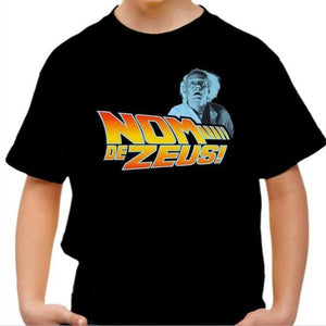 T-shirt enfant geek - Nom de Zeus - Couleur Noir - Taille 4 ans