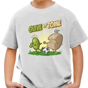 T-shirt enfant geek - Olive et Tome - Couleur Blanc - Taille 4 ans