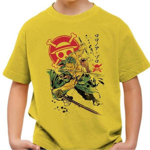 T-shirt enfant geek - Pirate Hunter - Couleur Jaune - Taille 4 ans