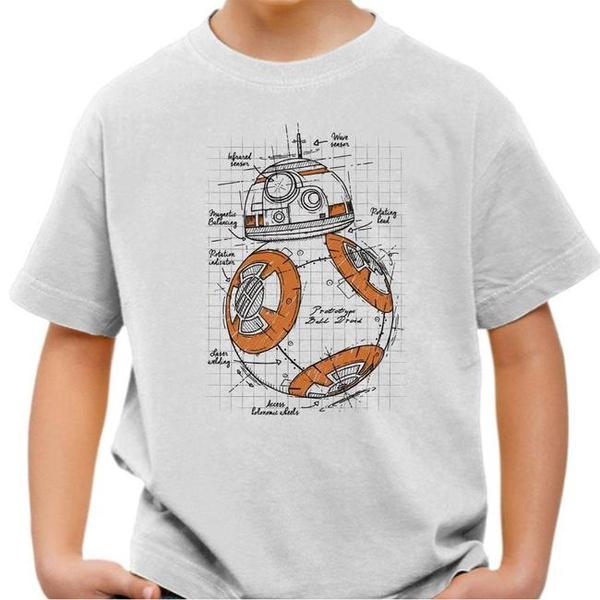 T-shirt enfant geek - Plan BB8