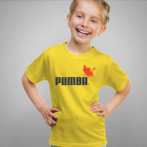 T-shirt enfant geek - Pumba - Couleur Jaune - Taille 4 ans