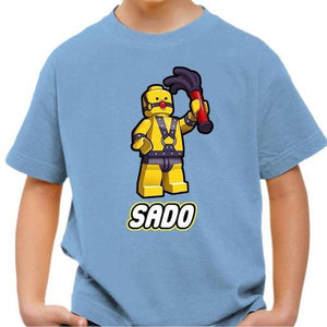 T-shirt enfant geek - Sado - Couleur Ciel - Taille 4 ans