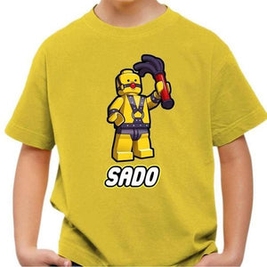 T-shirt enfant geek - Sado - Couleur Jaune - Taille 4 ans