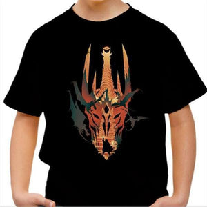 T-shirt enfant geek - Sauron - Couleur Noir - Taille 4 ans