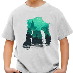 T-shirt enfant geek - Shadow of the Colossus - Couleur Blanc - Taille 4 ans