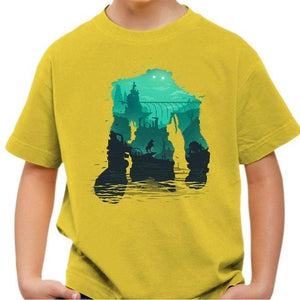 T-shirt enfant geek - Shadow of the Colossus - Couleur Jaune - Taille 4 ans