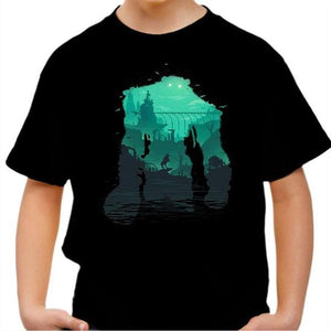 T-shirt enfant geek - Shadow of the Colossus - Couleur Noir - Taille 4 ans