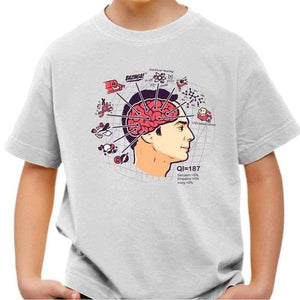 T-shirt enfant geek - Sheldon's Brain - Couleur Blanc - Taille 4 ans
