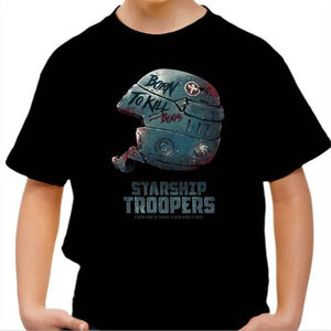 T-shirt enfant geek - Starship Troopers - Couleur Noir - Taille 4 ans
