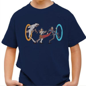 T-shirt enfant geek - Stranger Portal - Couleur Bleu Nuit - Taille 4 ans