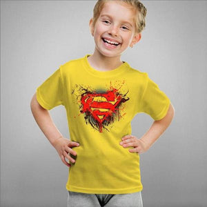 T-shirt enfant geek - Superman - Couleur Jaune - Taille 4 ans