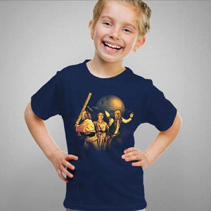 T-shirt enfant geek - The Big Starwarski - Couleur Bleu Nuit - Taille 4 ans
