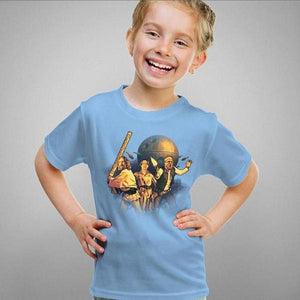 T-shirt enfant geek - The Big Starwarski - Couleur Ciel - Taille 4 ans
