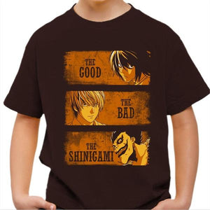 T-shirt enfant geek - The Shinigami – le Bon la Brute et le Truand - Couleur Chocolat - Taille 4 ans