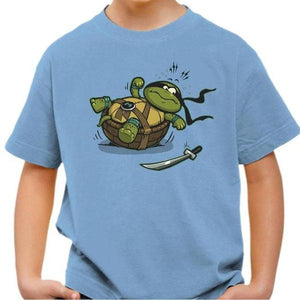 T-shirt enfant geek - Turtle Loser - Couleur Ciel - Taille 4 ans