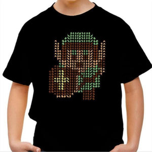 T-shirt enfant geek - Un Link en cache un autre - Couleur Noir - Taille 4 ans