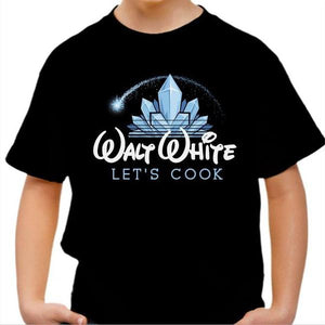 T-shirt enfant geek - Walt White - Couleur Noir - Taille 4 ans