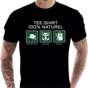 T-shirt geek homme - 100% naturel - Couleur Noir - Taille S