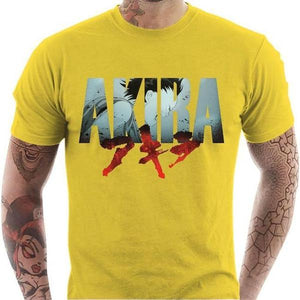 T-shirt geek homme - AKIRA - Couleur Jaune - Taille S