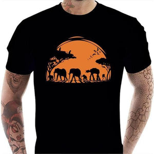 T-shirt geek homme - Africa Wars - Couleur Noir - Taille S