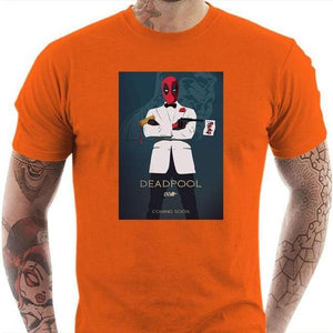 T-shirt geek homme - Agent Pool - Couleur Orange - Taille S