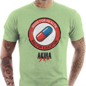 T-shirt geek homme - Akira Pilule - Couleur Tilleul - Taille S