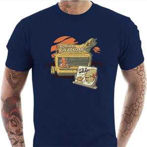 T-shirt geek homme - Amiral Snackbar - Couleur Bleu Nuit - Taille S