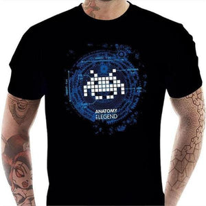 T-shirt geek homme - Anatomy of the legend - Couleur Noir - Taille S