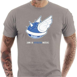 T-shirt geek homme - Arme de distraction massive - Couleur Gris Clair - Taille S