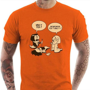 T-shirt geek homme - Asticot Pulp - Couleur Orange - Taille S