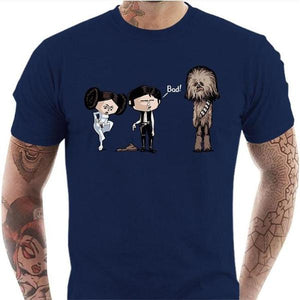 T-shirt geek homme - Bad - Couleur Bleu Nuit - Taille S