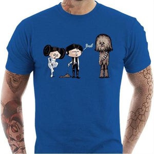 T-shirt geek homme - Bad - Couleur Bleu Royal - Taille S