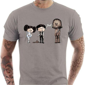 T-shirt geek homme - Bad - Couleur Gris Clair - Taille S